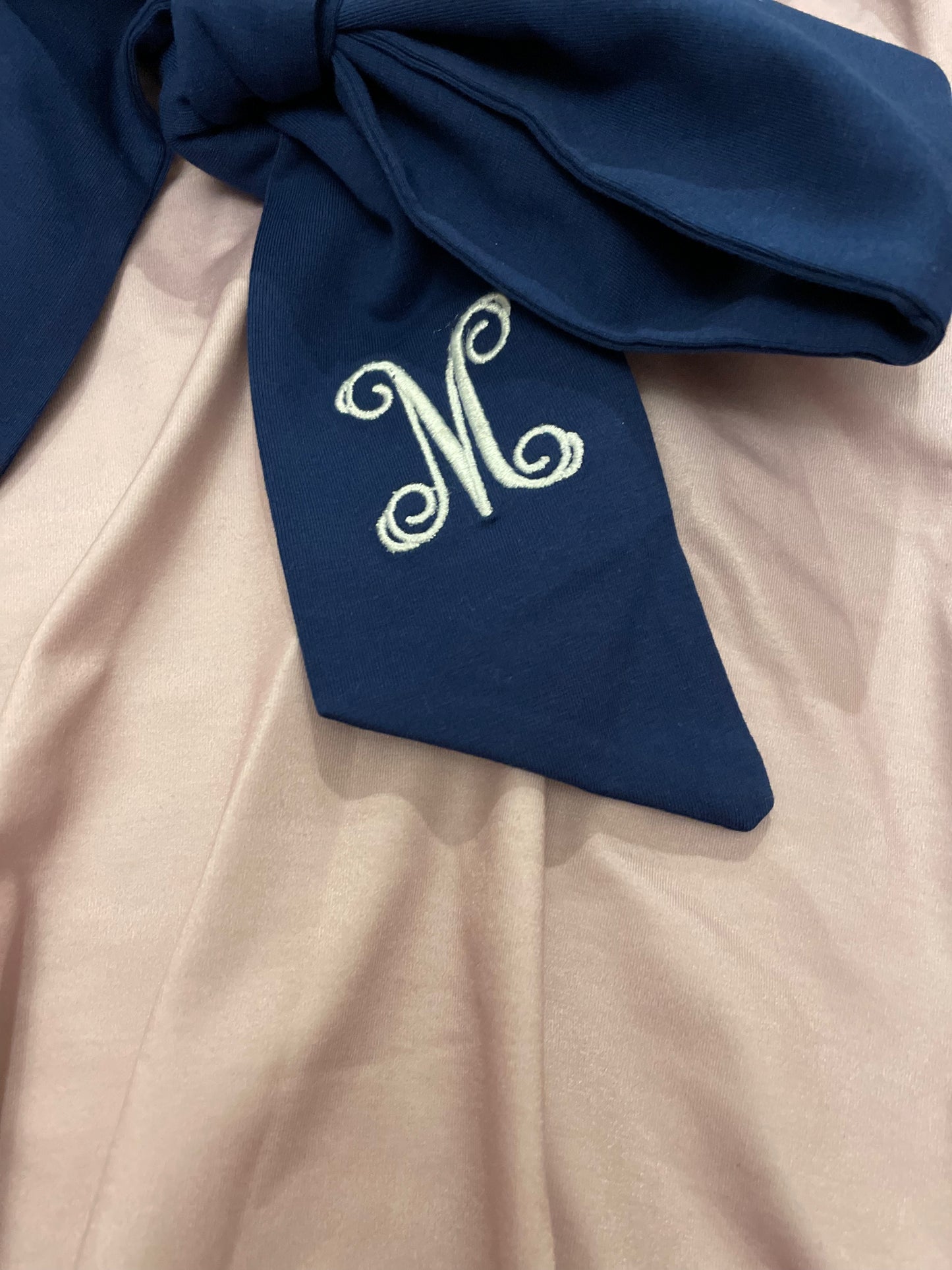 Purple and blue “M” monogram bubble