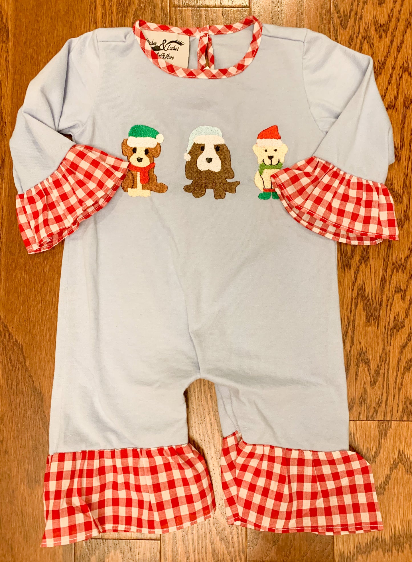 Dog holiday girls romper size Newborn