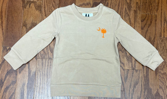 Orange Palmetto Tree Boys Sweater