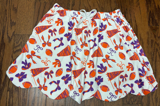 Orange and Purple Women’s Athletic Skort