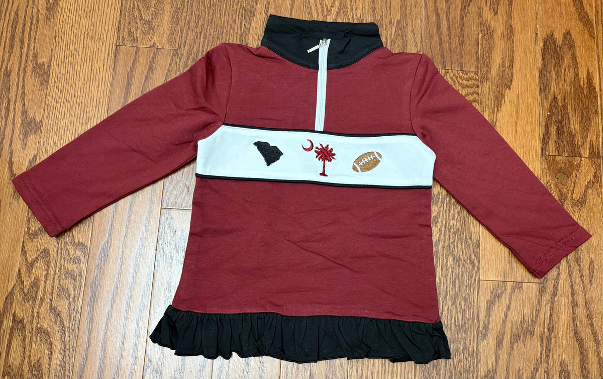 Embroidered South Carolina Girl Pullover