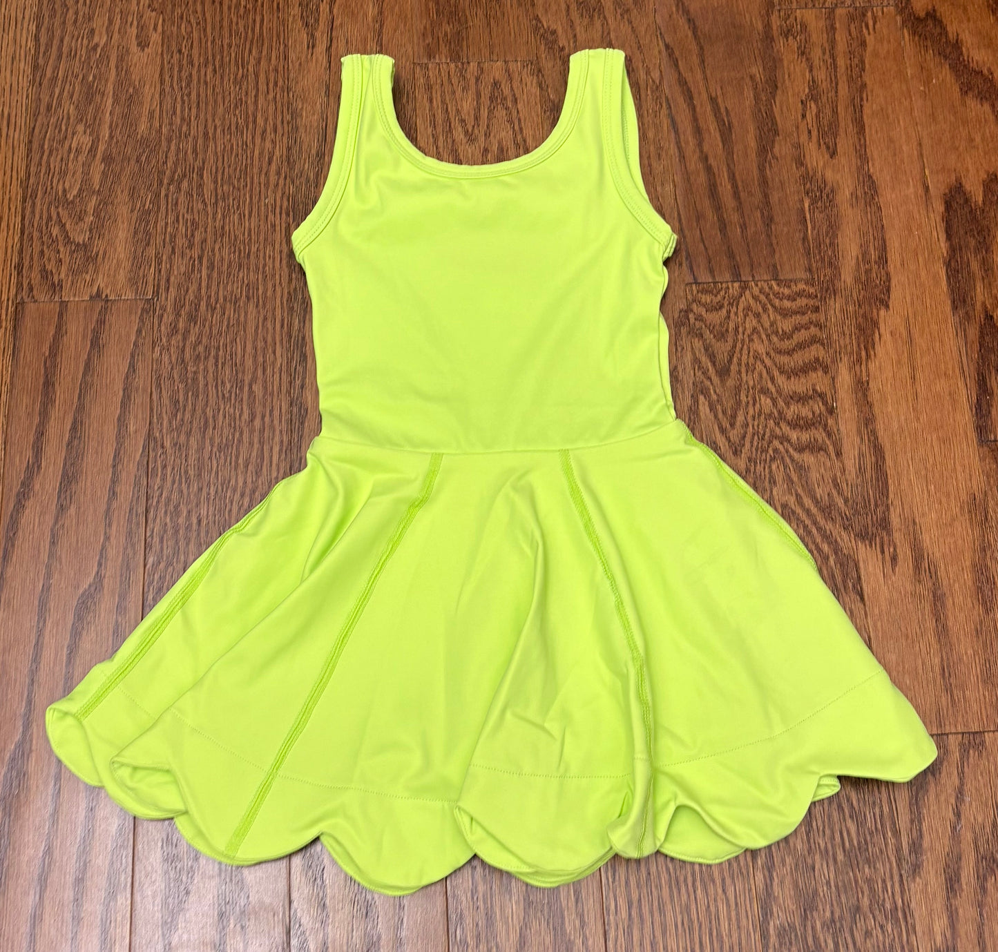 Athletic Skort Dress, Lime Green
