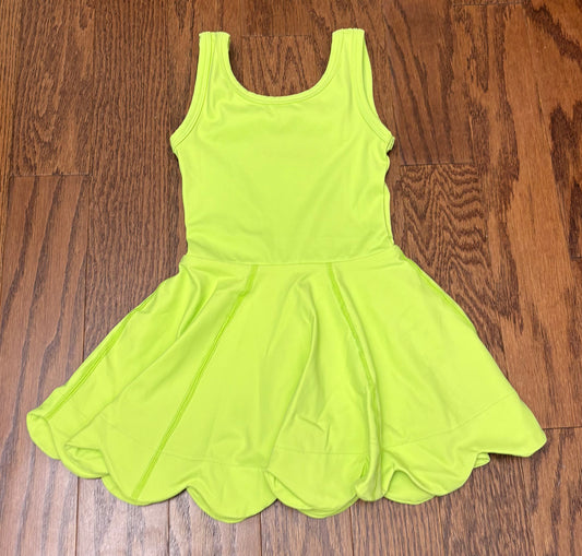 Athletic Skort Dress, Lime Green