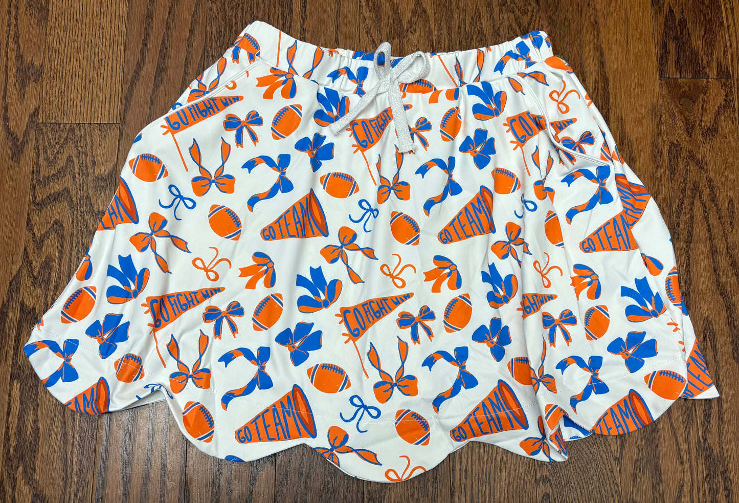 Blue and Orange Women’s Athletic Skort