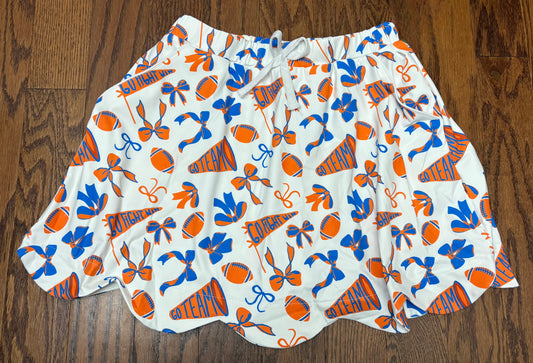 Blue and Orange Women’s Athletic Skort