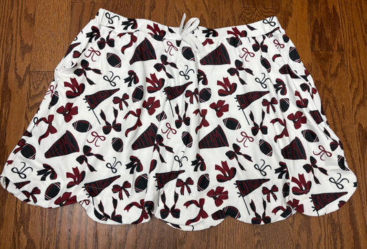 Garnet and Black Women’s Athletic skort