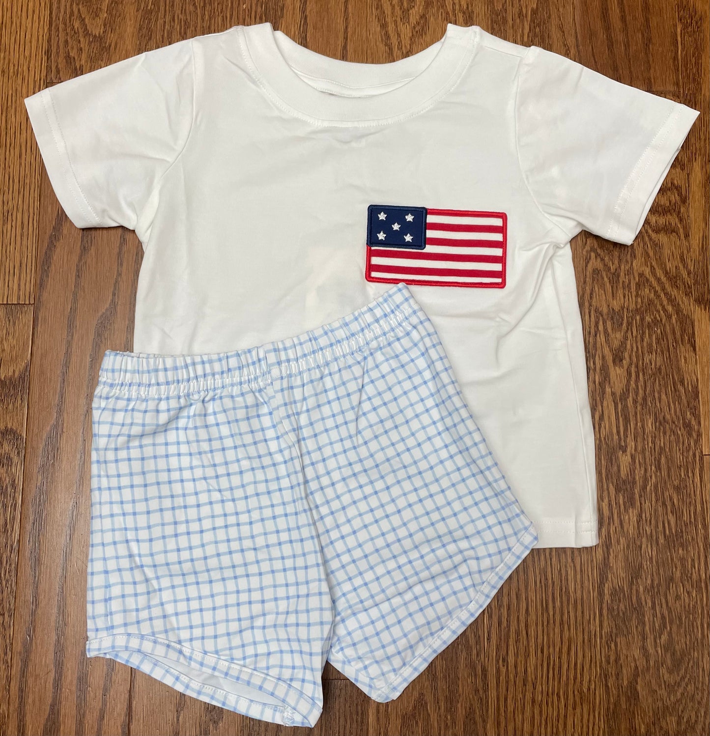 Flag pocket boy short set