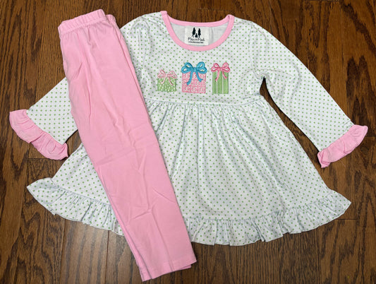 Trio Presents Girl Pant Set