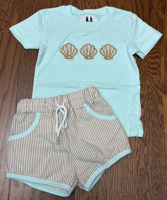 Sand dollar boy short set