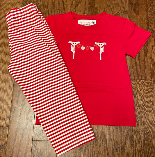 Lineman Heart Boy Pant Set