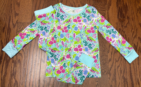 Bamboo Sea Turtles Girls Pant Set