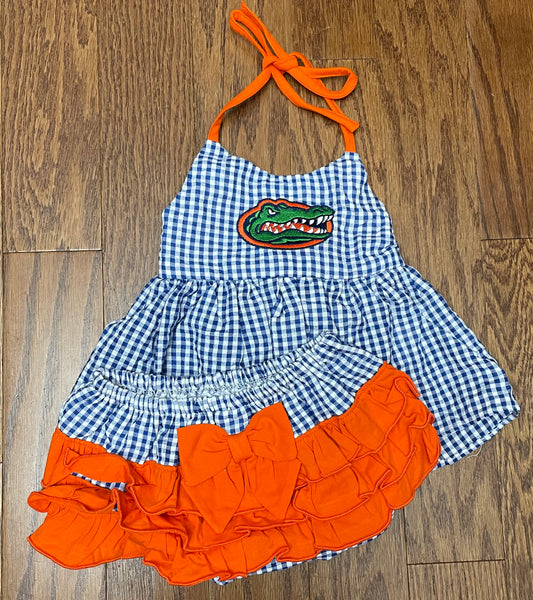 Gators Girl Diaper Set