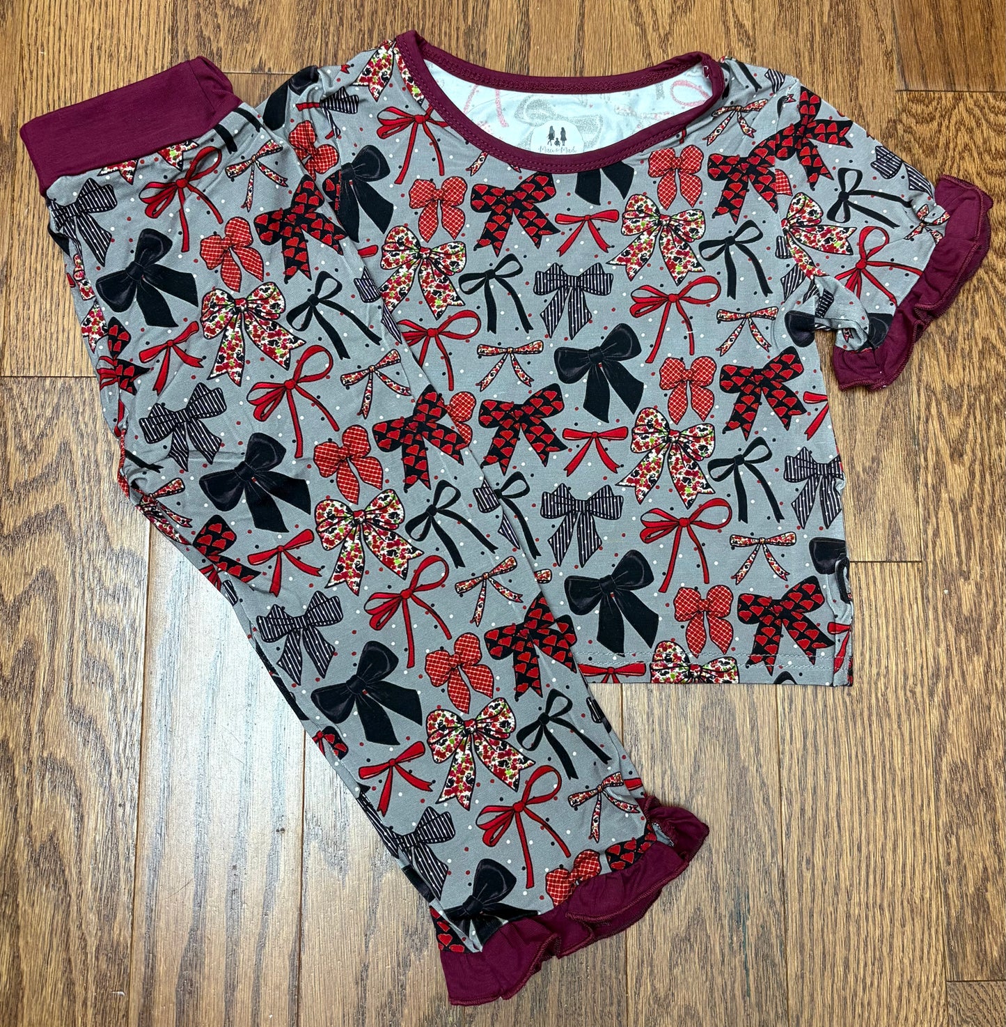 Bowtiful Bamboo Girl Pant Set Lounge