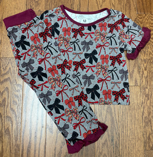 Bowtiful Bamboo Girl Pant Set Lounge