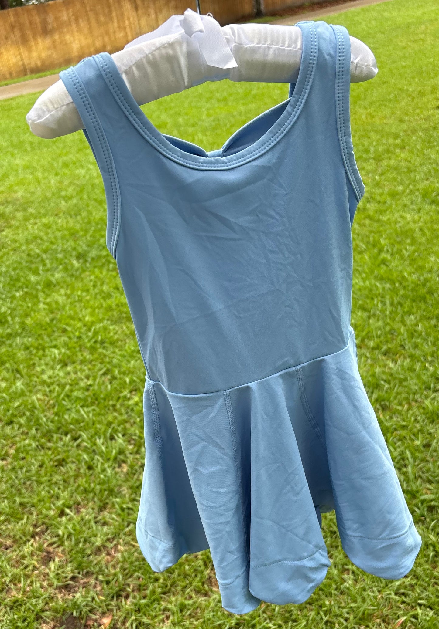 Athletic blue dress with shorts unattached