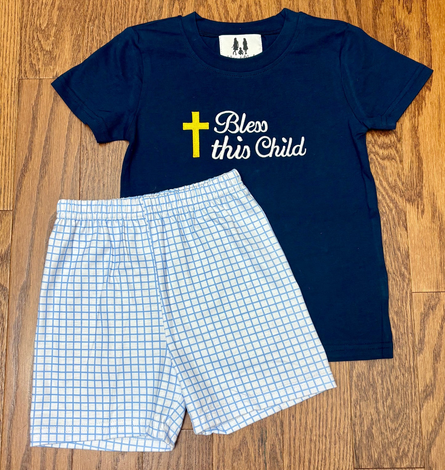 Bless this Child boy short set