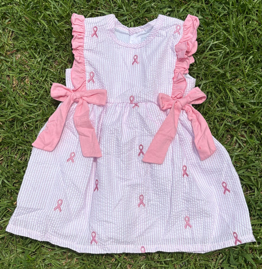 Embroidered Breast Cancer Dress
