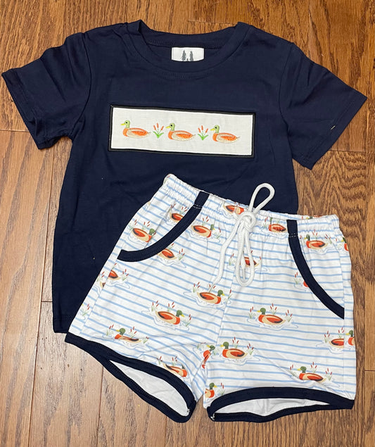 Mallards trio boy short set