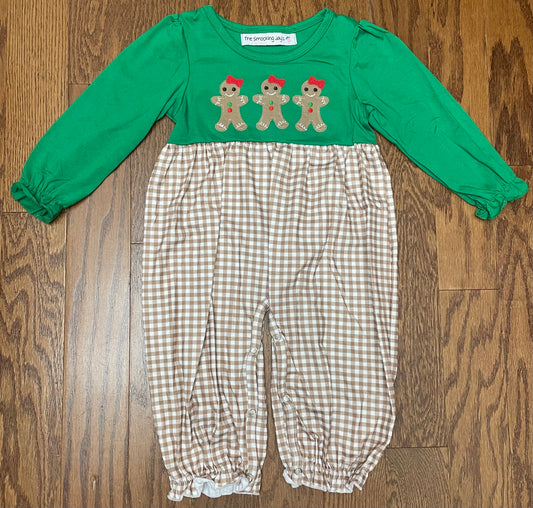 Gingerbread girl Romper