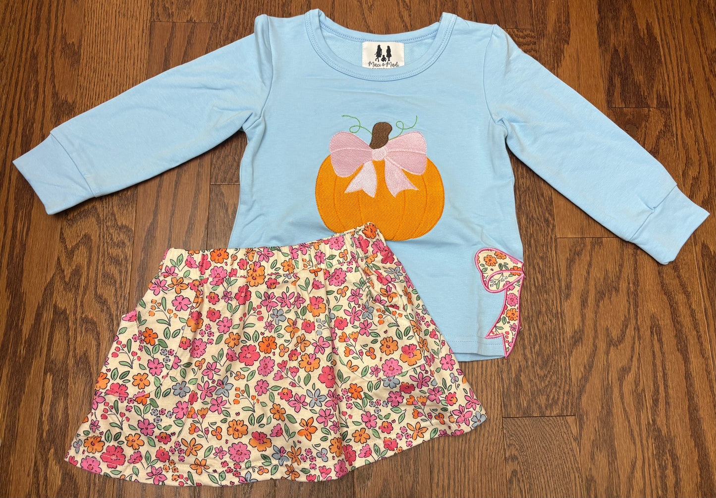 Pumpkins and Posies Girl Skort Set