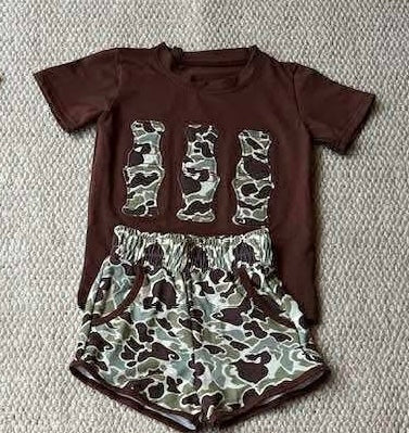 Trio Duck Call boys short set