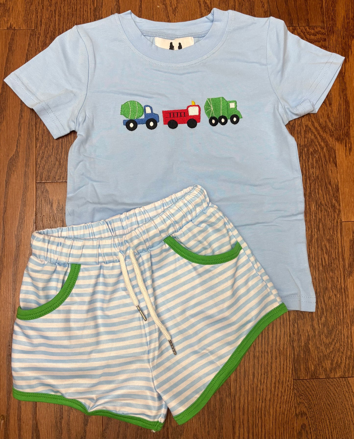 Career Vehicles Boy Short Set