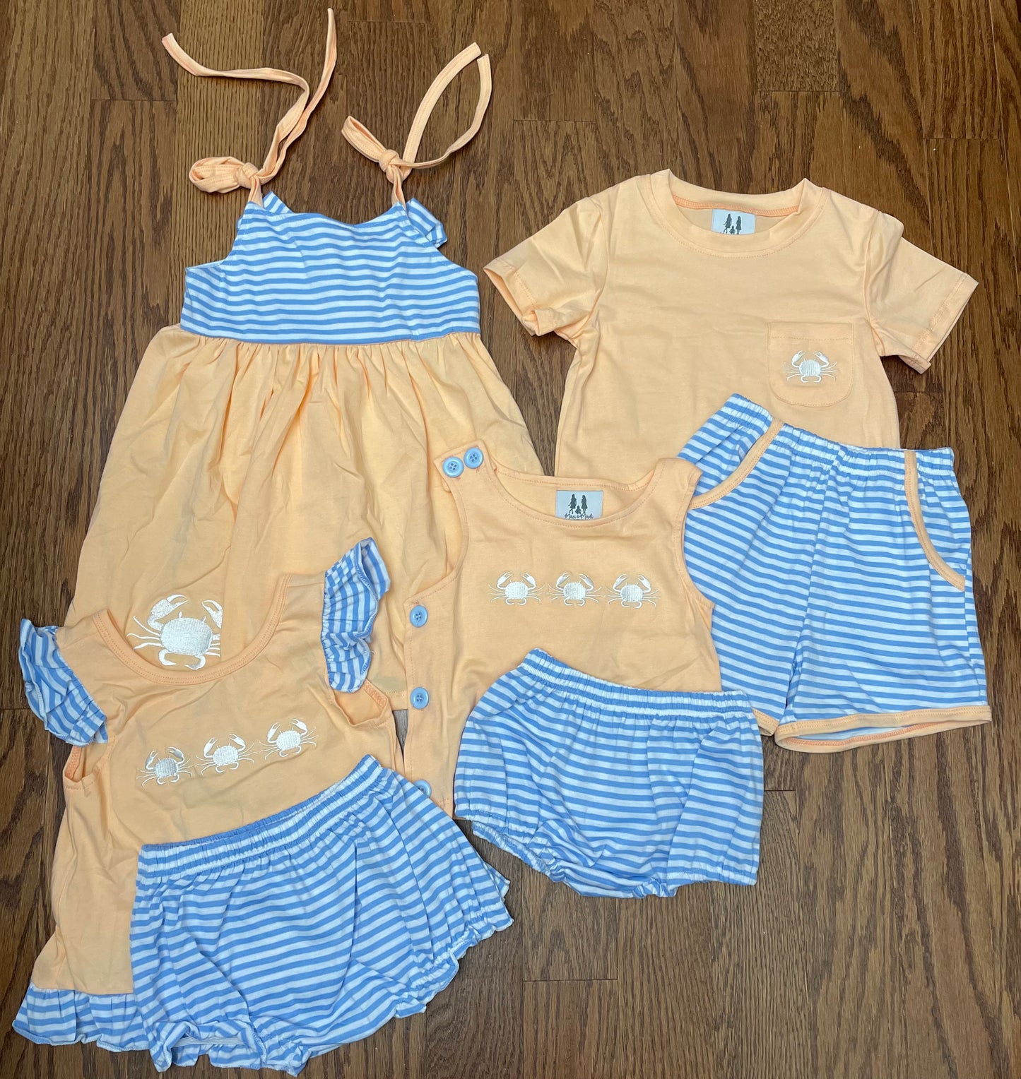 Beach Crabs Girl Diaper Set