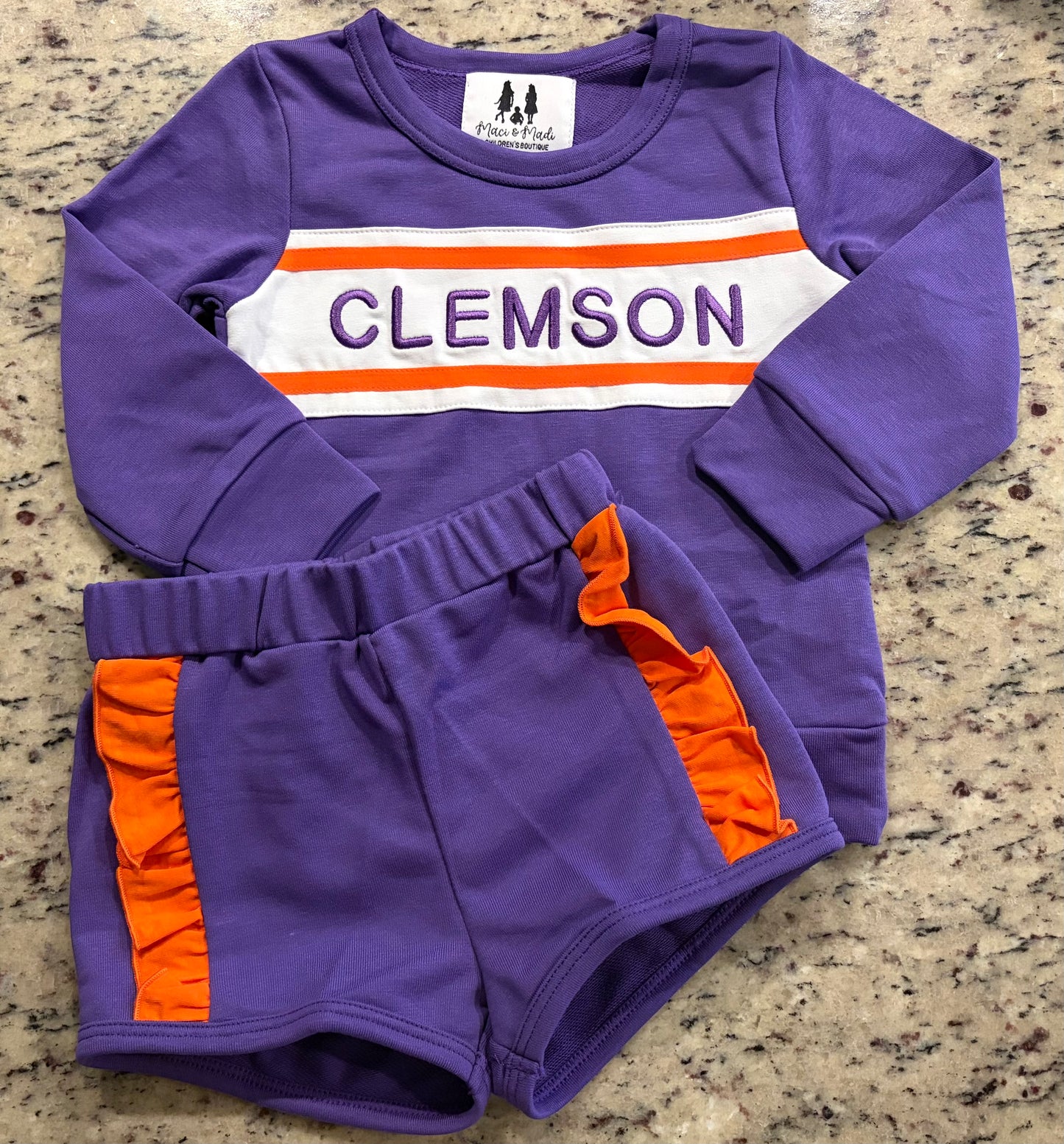 Girl sweater short set