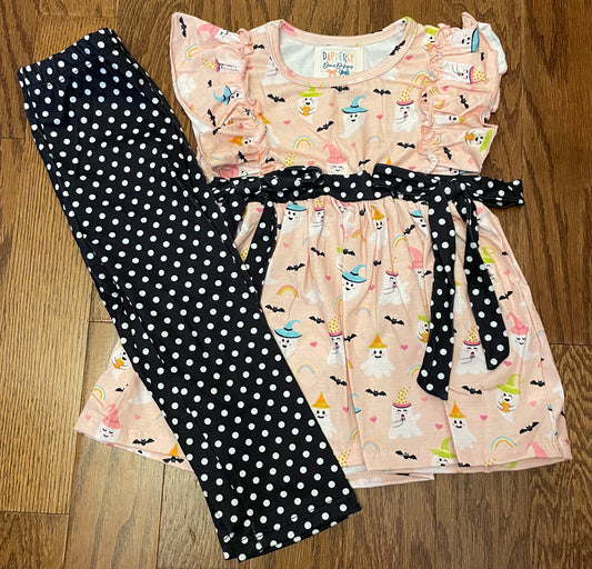 Colorful Ghost girls pant set