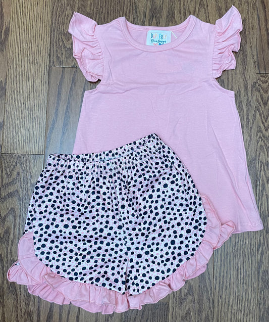 Basic Girl Short set, Patterned Shorts