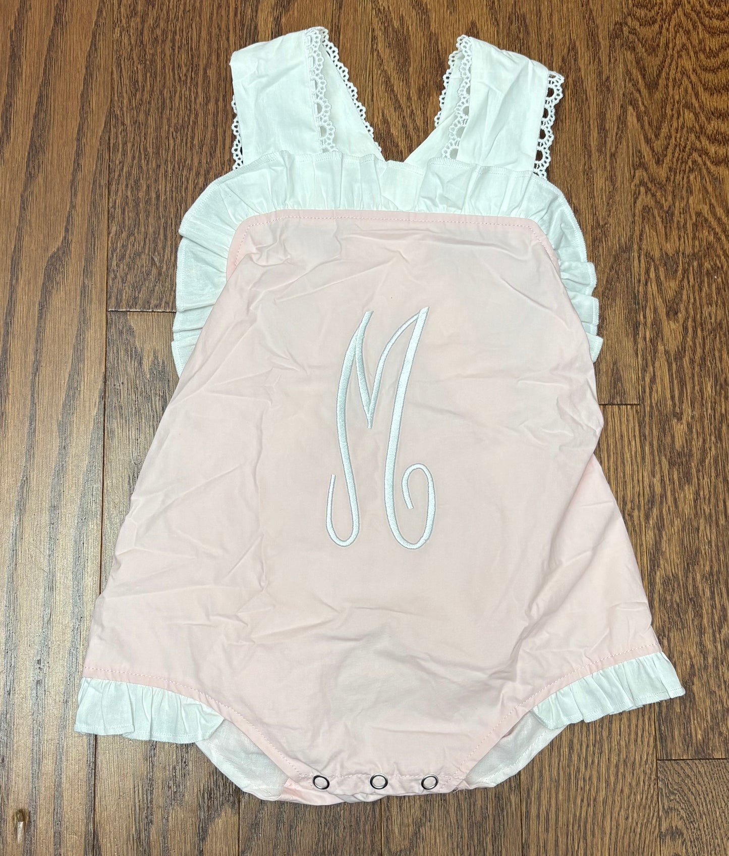 Pink Sunsuit with monogram M