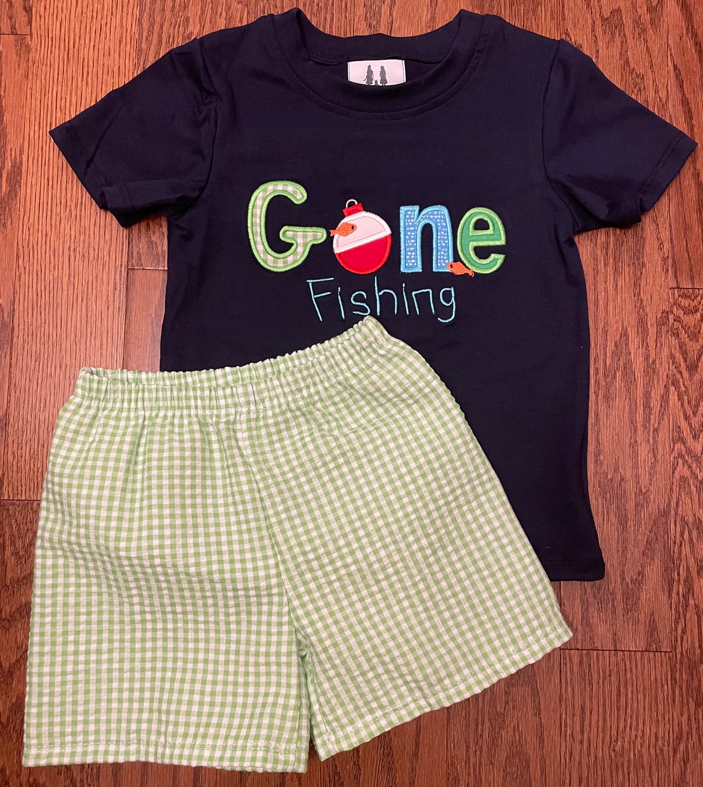 Gone Fishing boy short set