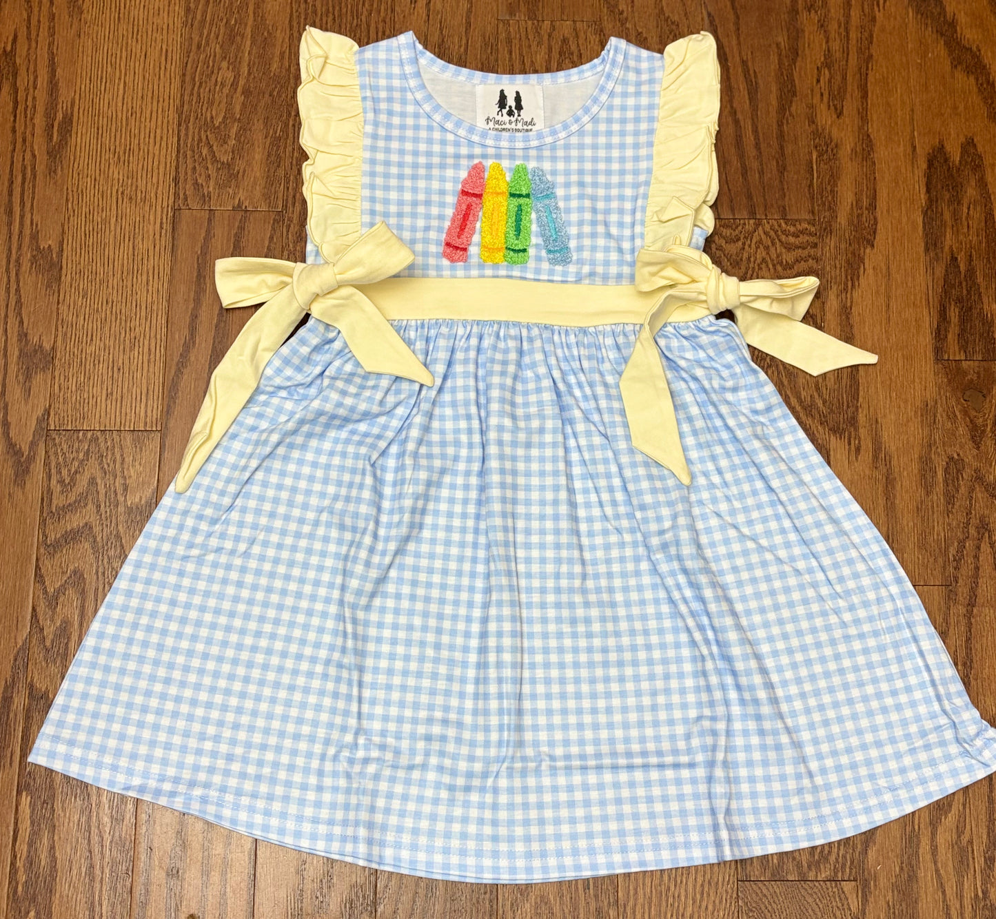 Machine French knot Crayon Dress