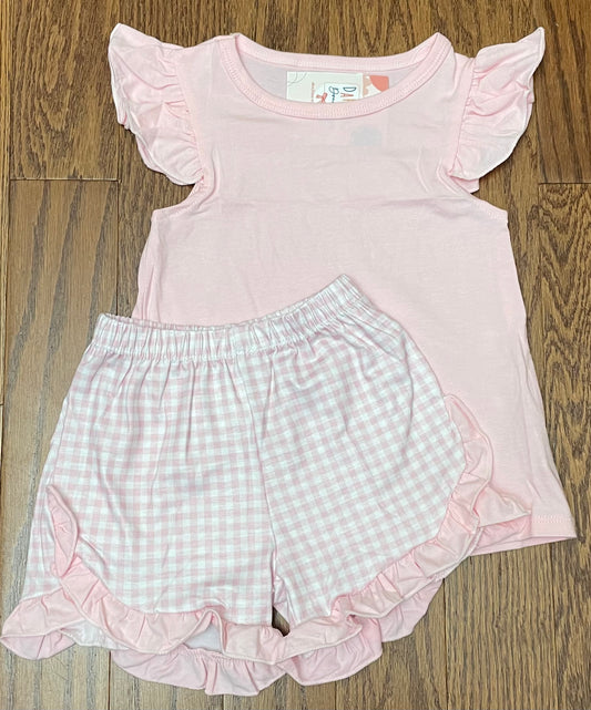 Basic Girl Short set, Pink