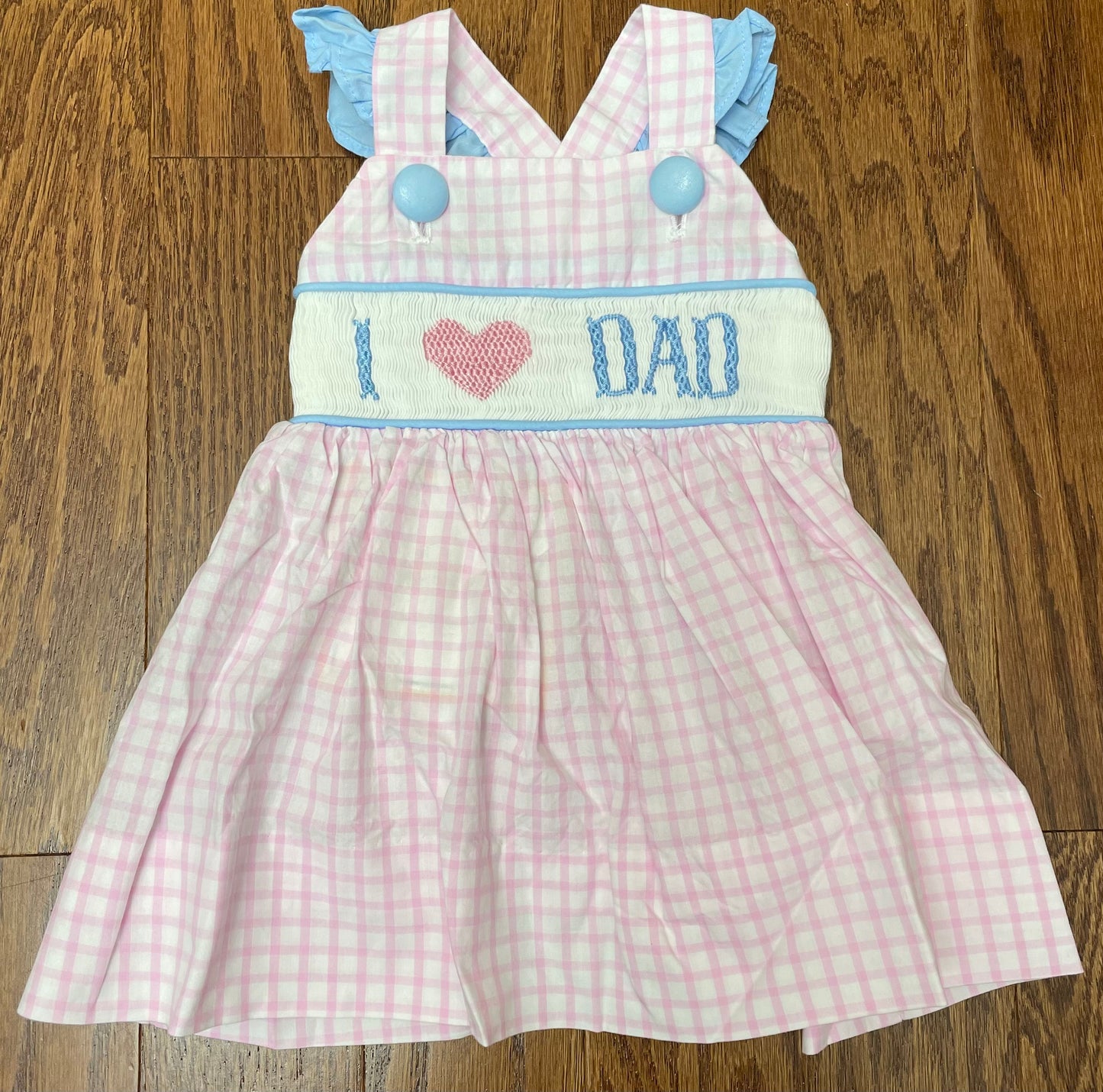 Smocked I 🩷 (Love) Dad Dress