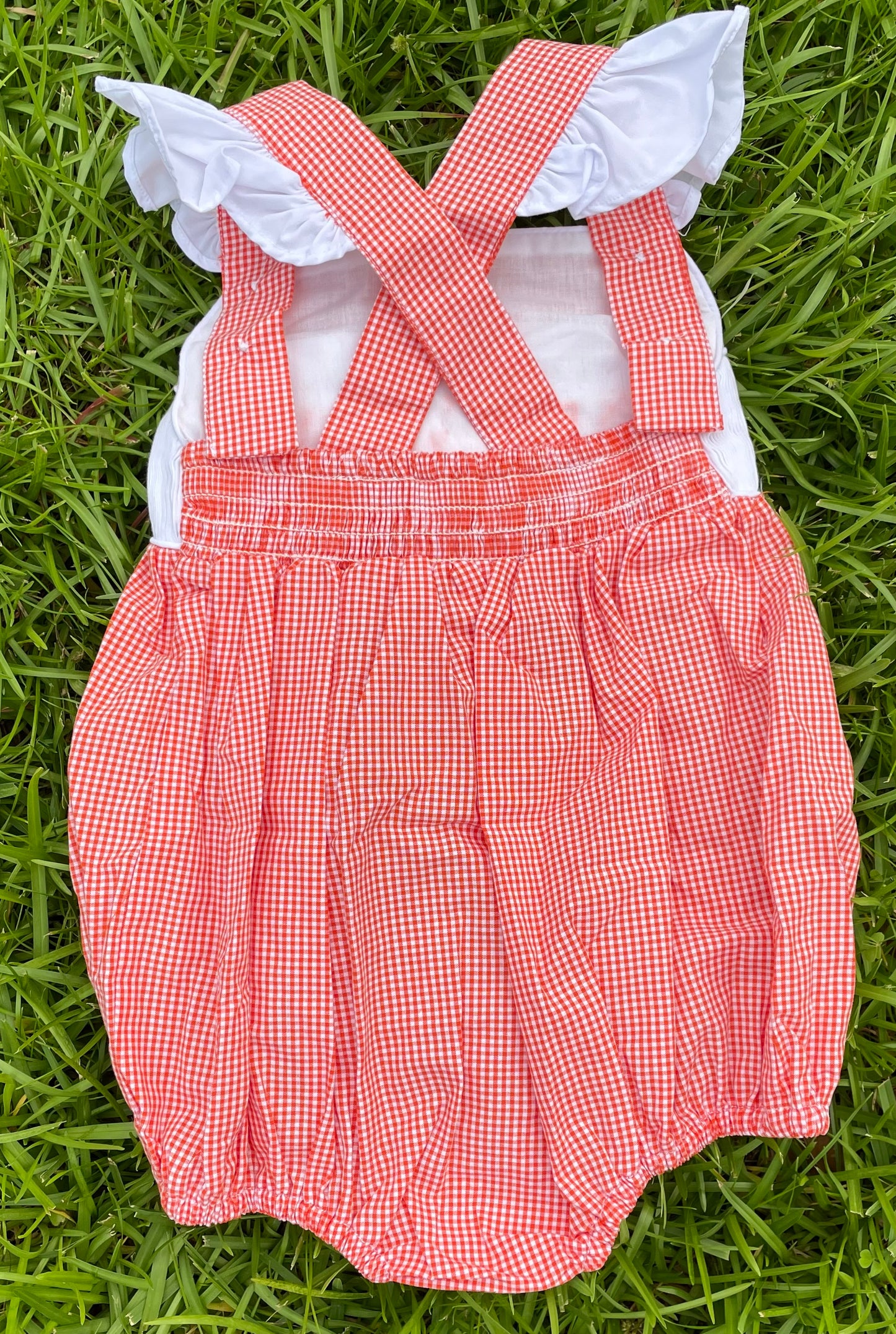 Smocked Clemson Girl Bubble