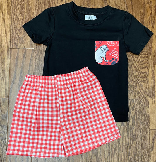 Custom Bulldogs Boy Short Set