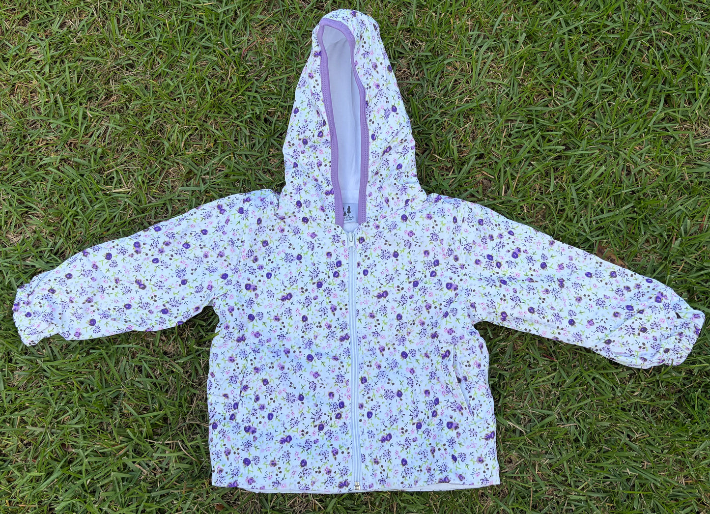 Rain Jacket, Lavender Floral