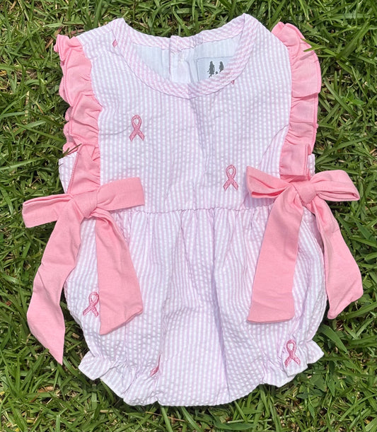 Embroidered Breast Cancer Girl Bubble