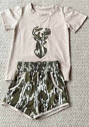 Deer Head boys short set