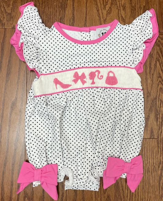 Smocked Girly Girl Bubble