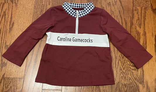 Carolina Boy Pullover:Defective- embroidery is off center