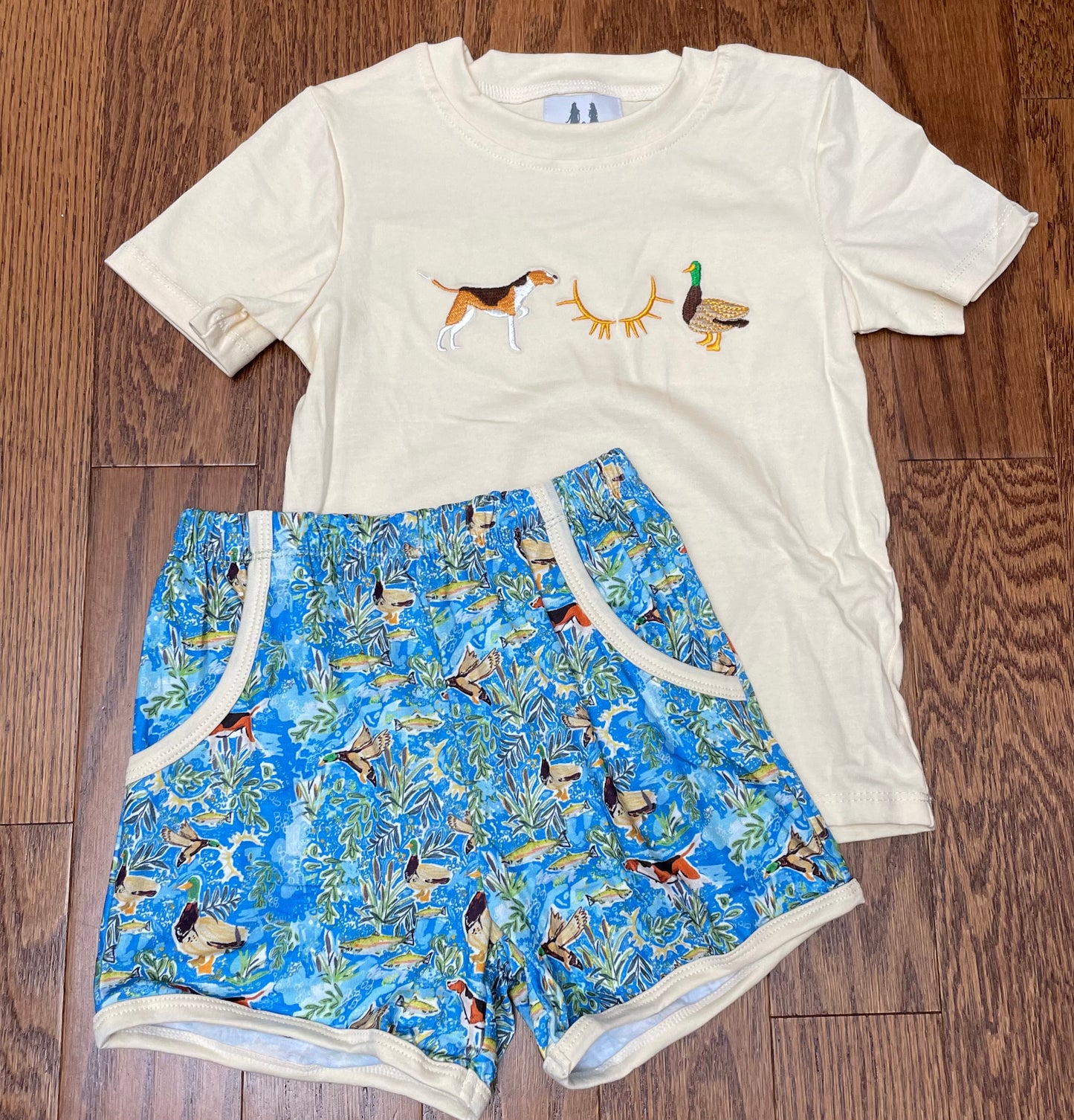 Outdoors Mallards boy short set