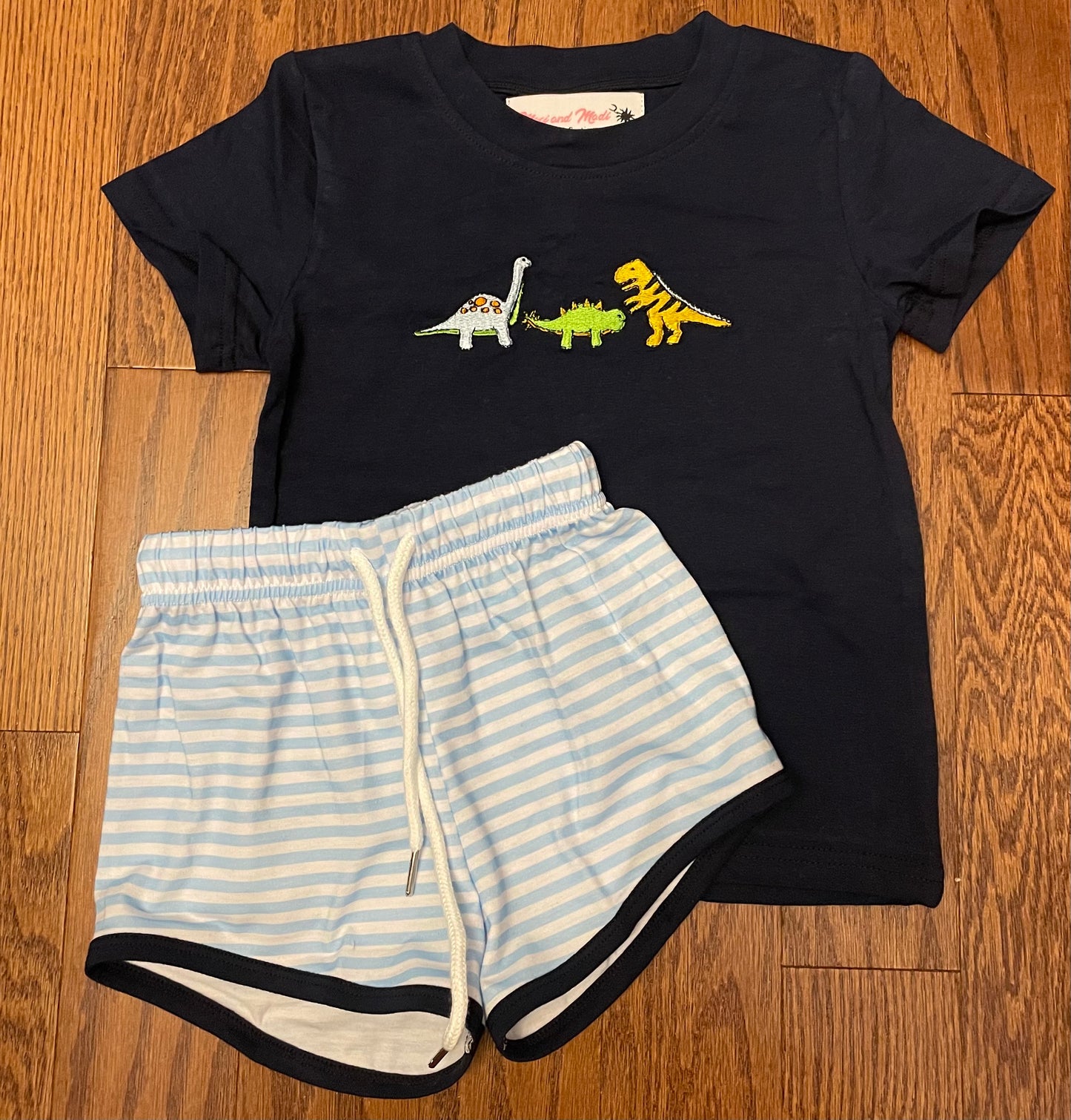 Dinosaur boys short set