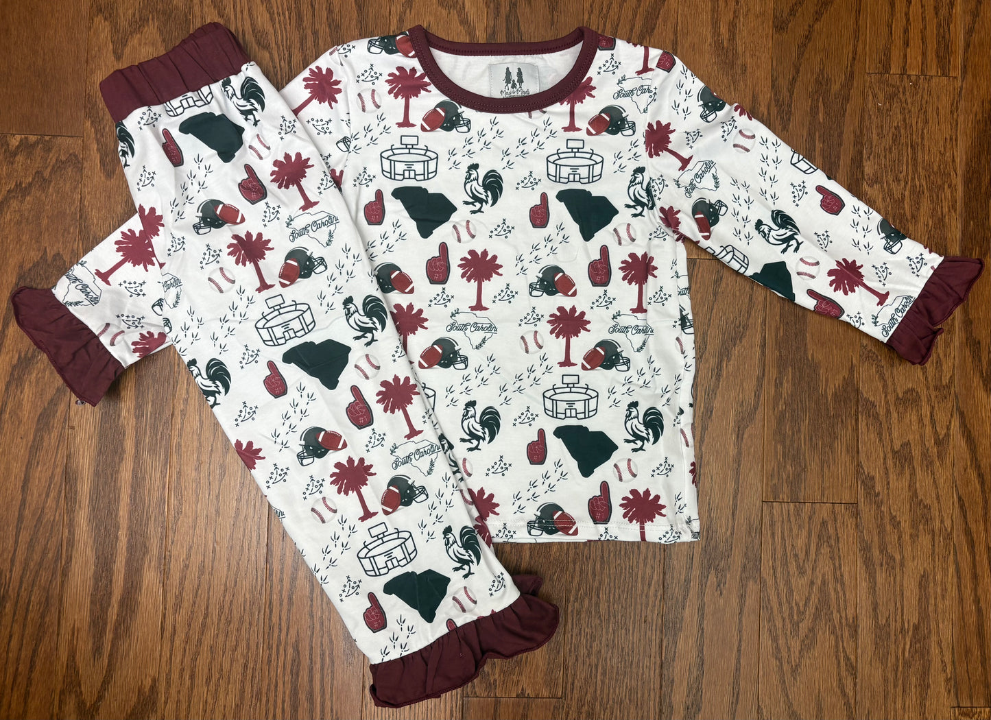 A Carolina Tradition Lounge Girl Set, Knit Cotton