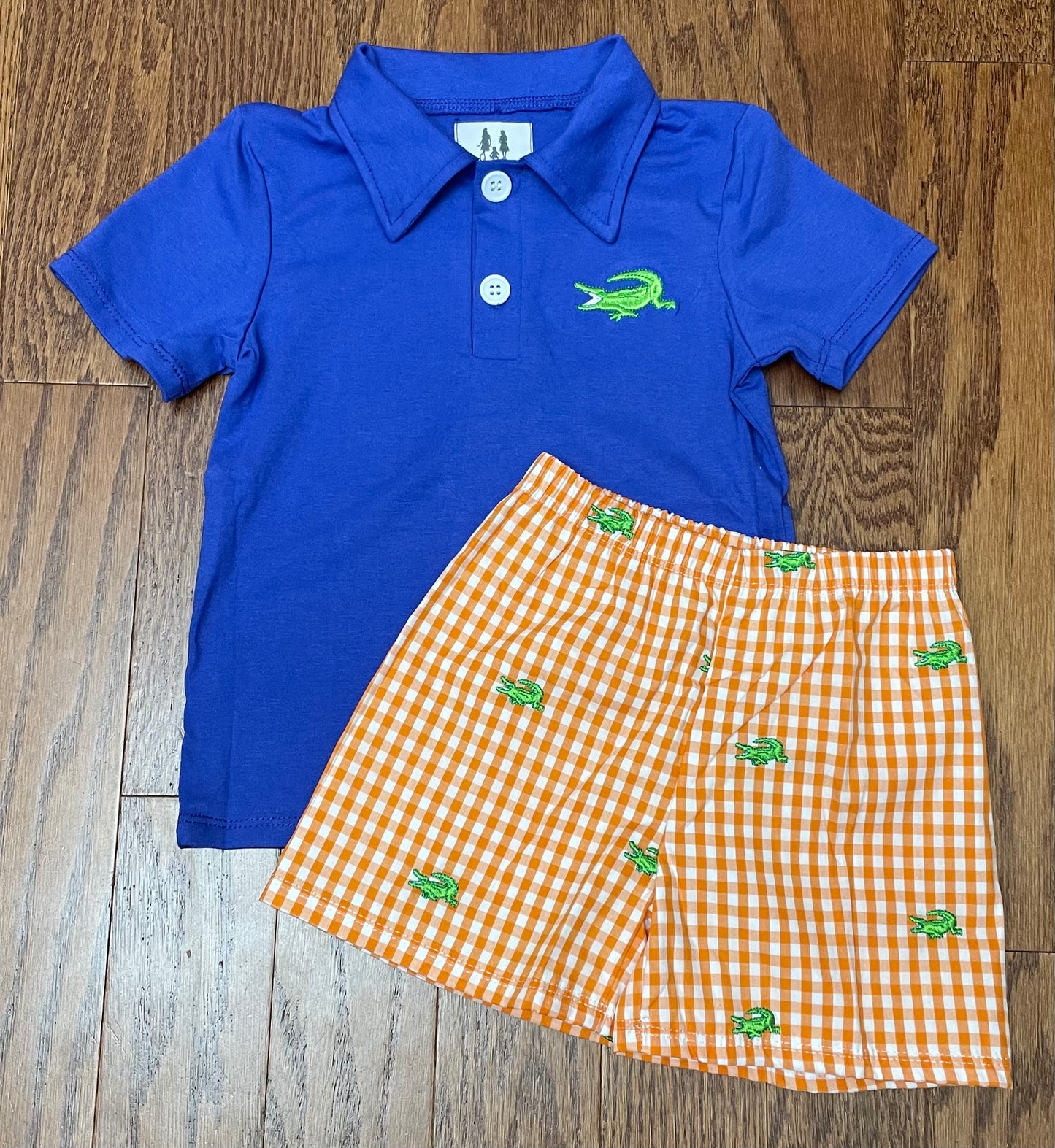 Embroidered Gators Boy Short Set