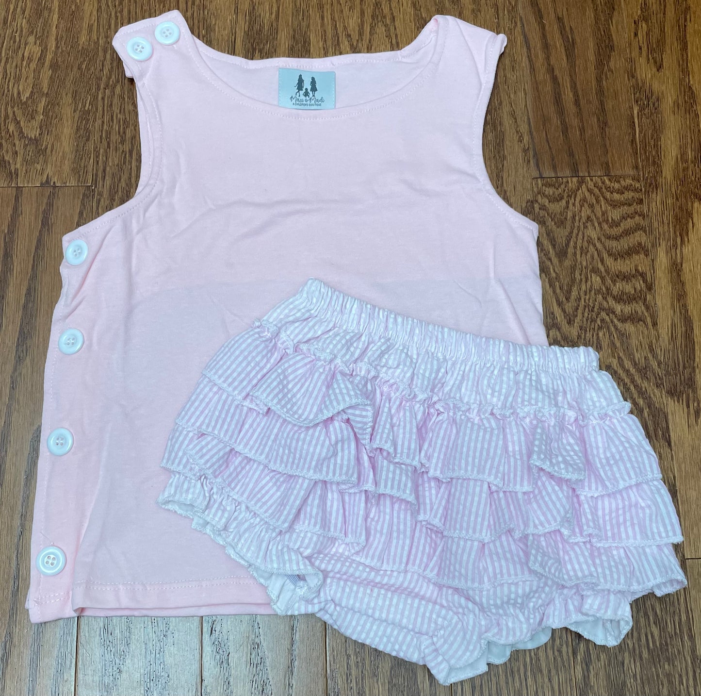 Basic Pink Girl Diaper Set