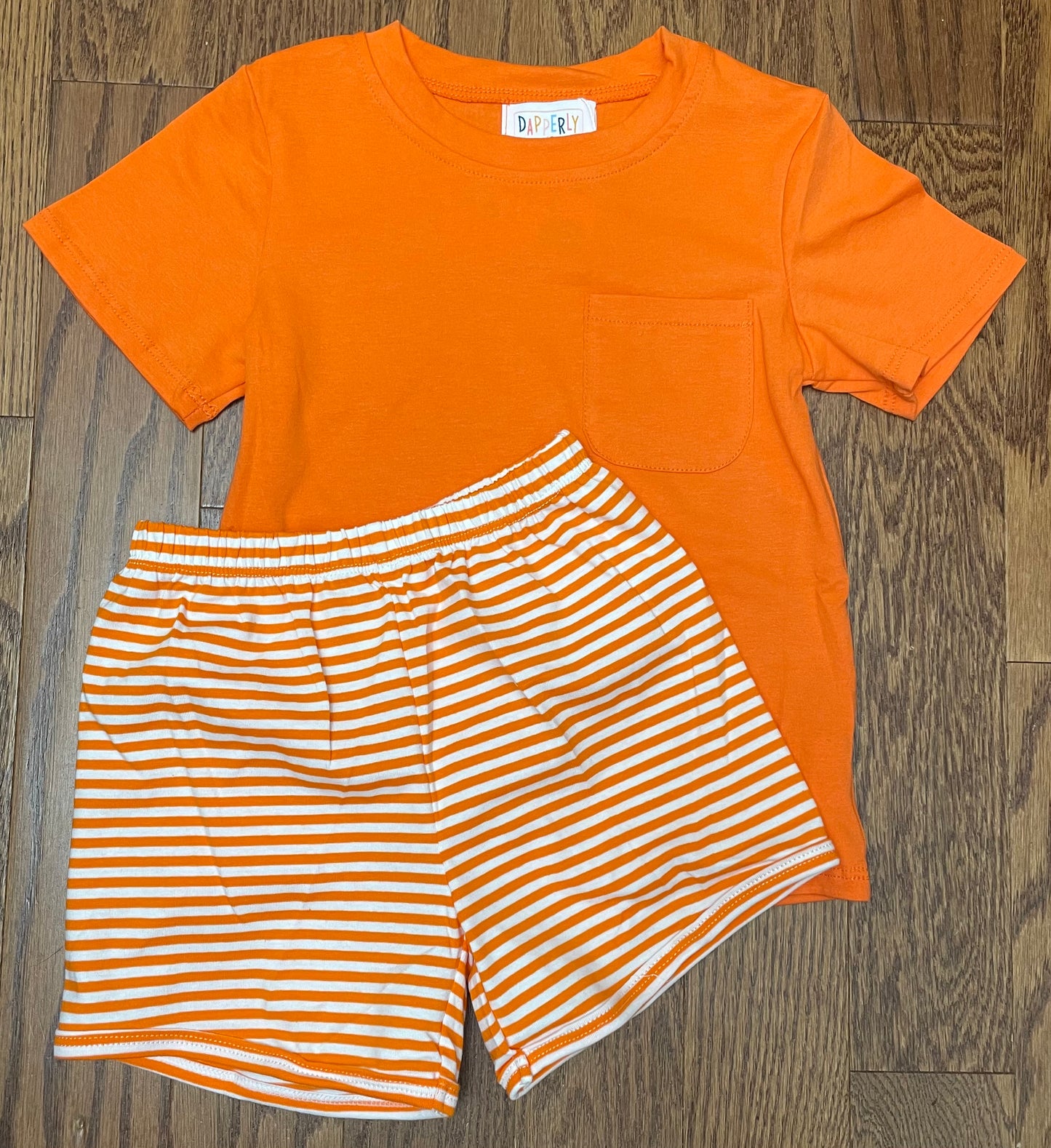 Basic Boy Short set, Orange