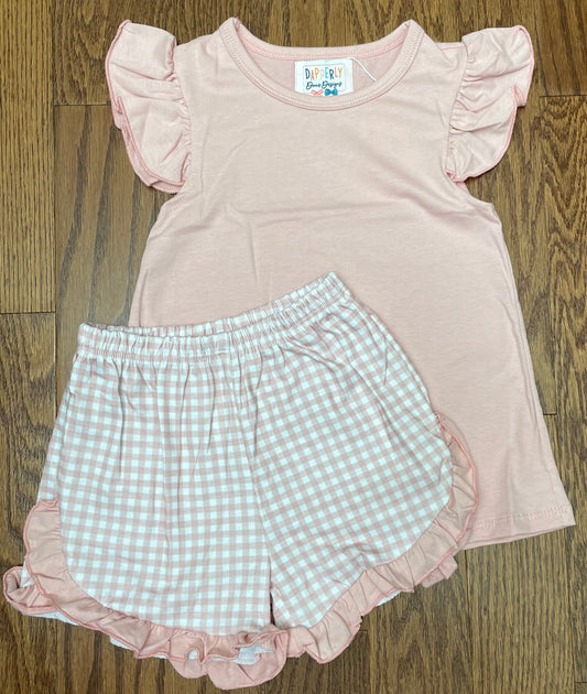 Basic Girl Short set, Mauve