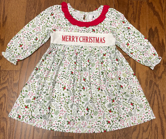 Merry Christmas Holly Dress